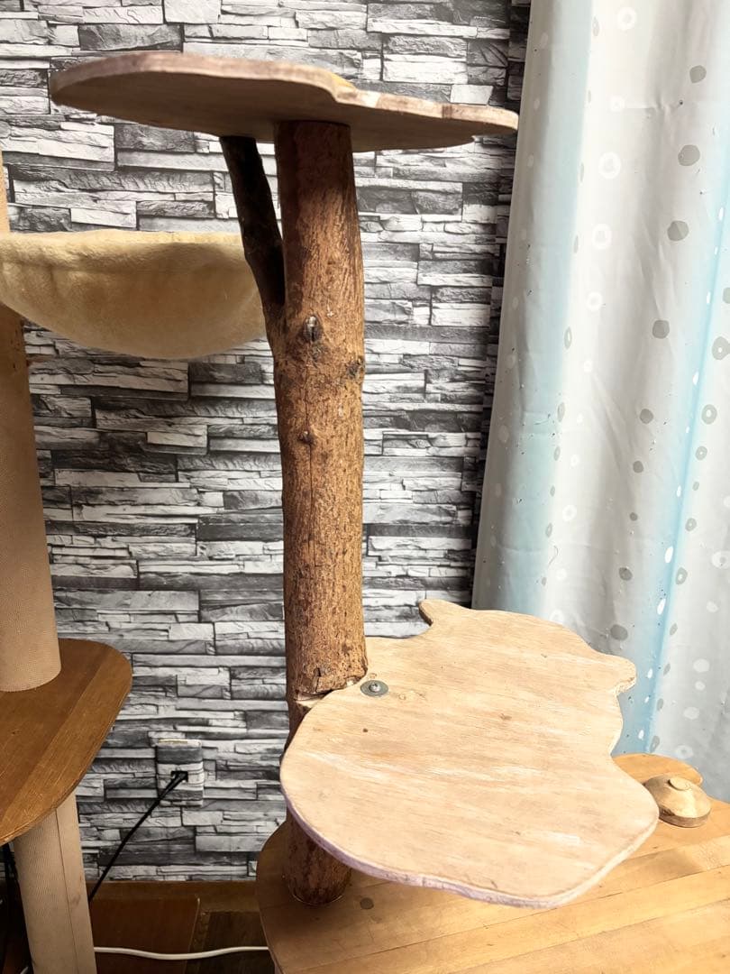 天然木製　オリジナルハンドメイド　猫観櫓　匠