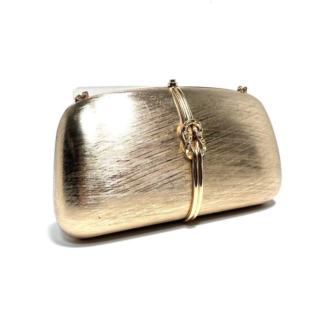 【美品】RODO ロド/ラインストーン金具/チェーン ショルダーバッグ