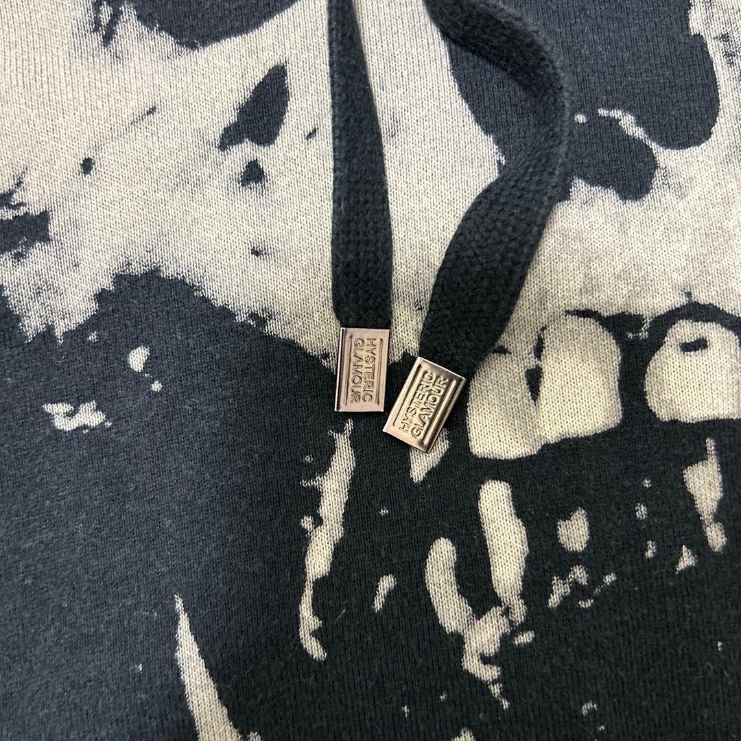 HYSTERIC GLAMOUR スカルプリント パーカー M