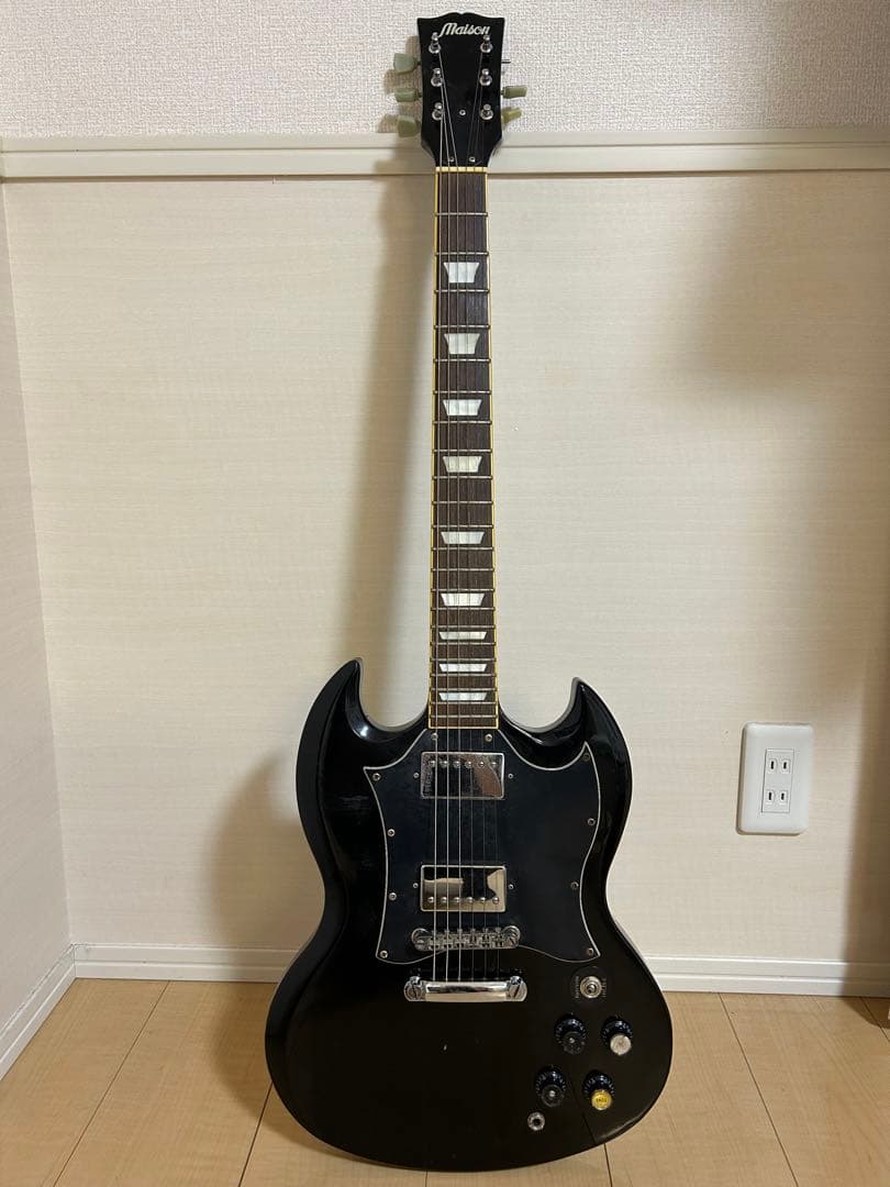 Maison SGスタイル エレキギター ブラック