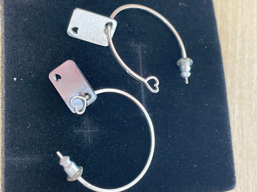 Dior フープピアスハート❤︎モチーフ