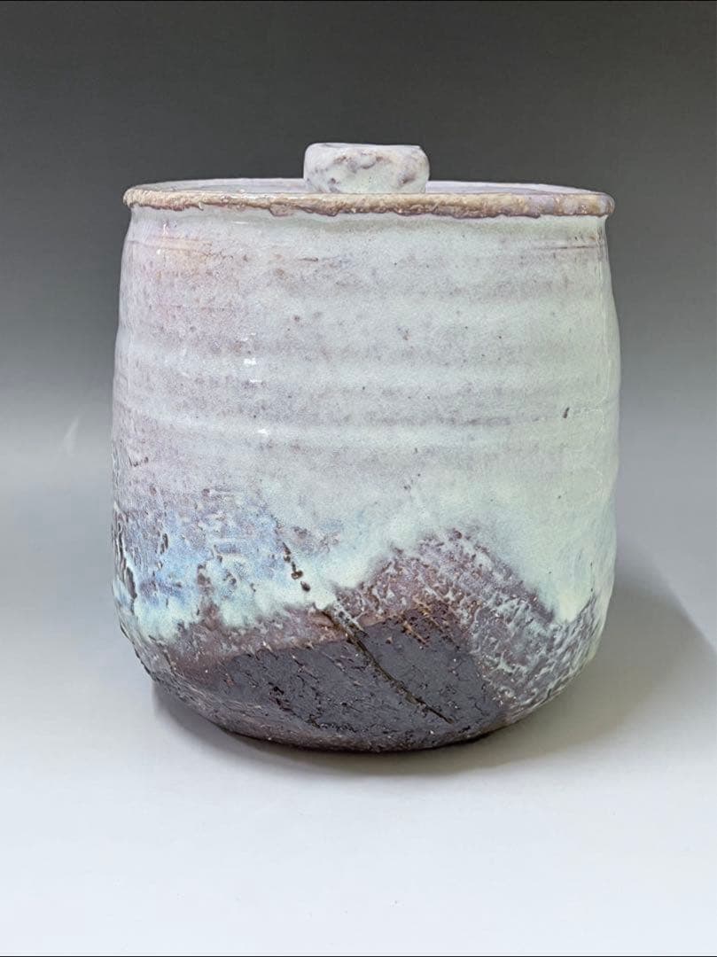 E244 萩焼　正峰窯　水指　小高正峰　茶道具　茶器