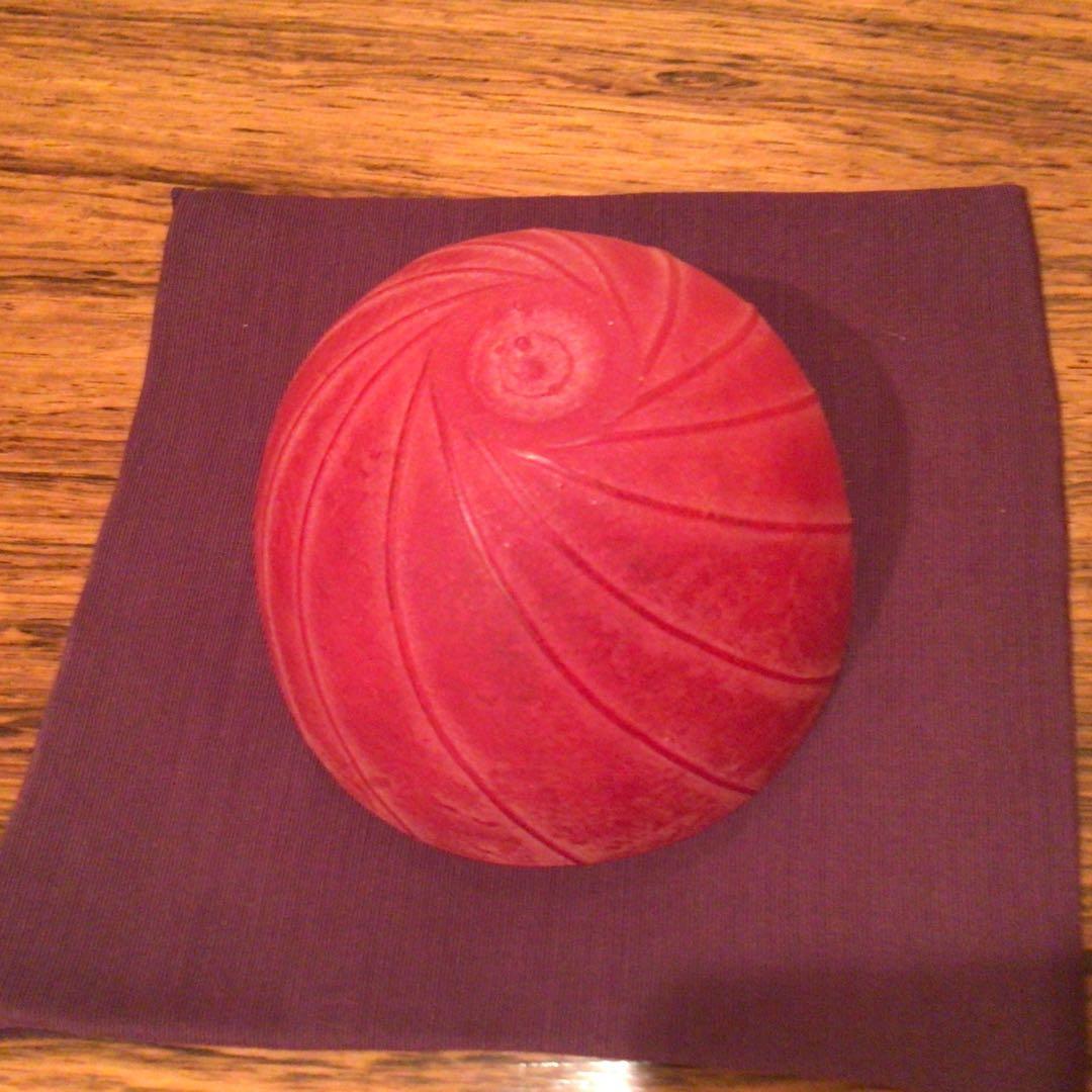 大室桃生さん　パート・ド・ヴェール　ガラスボウル