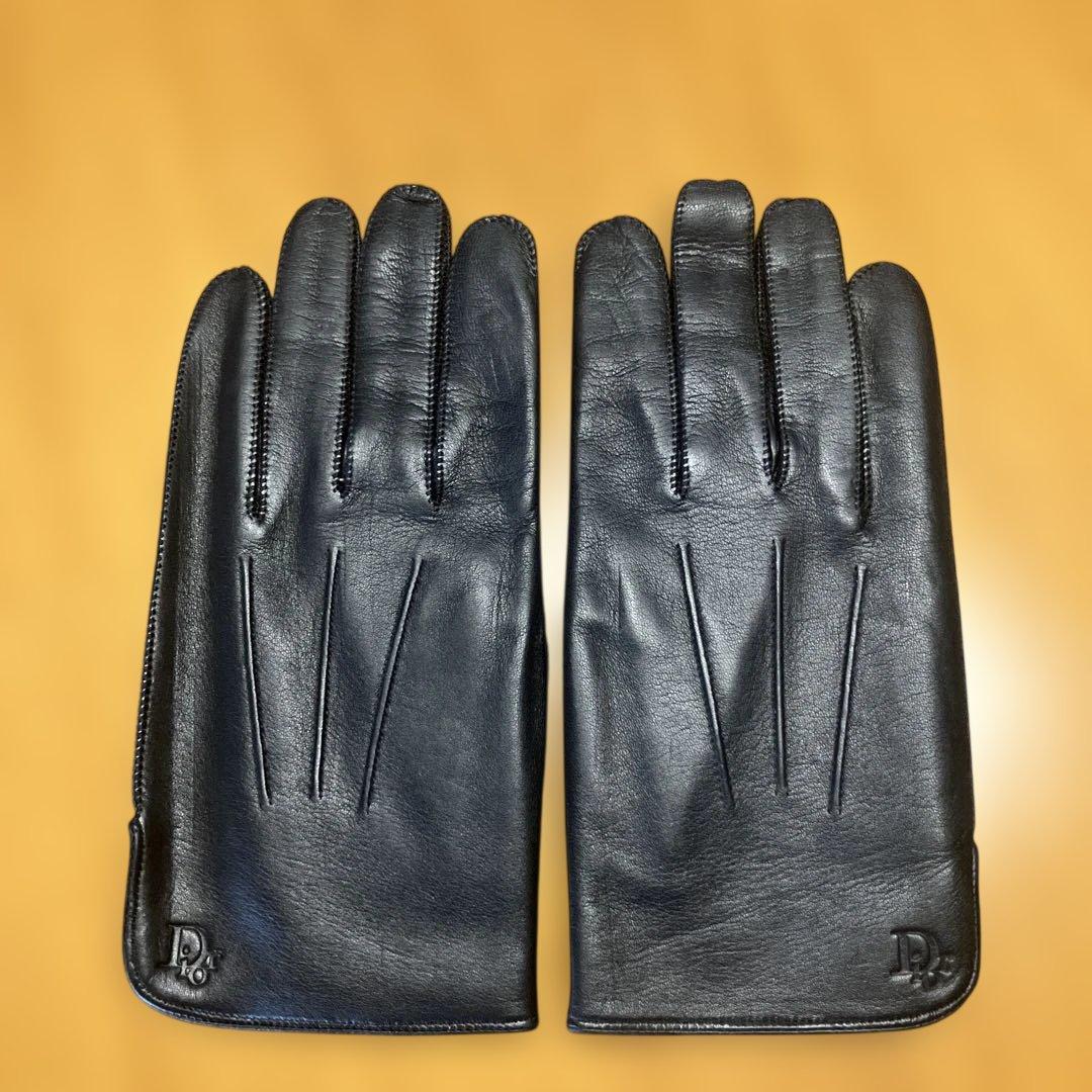Dior 黒 レザー手袋
