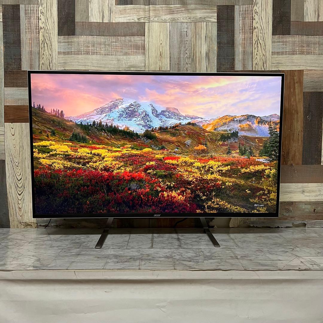 即日受渡❣️全国送料込acer43型4K液晶ホワイトパネルディスプレイ2画面表示