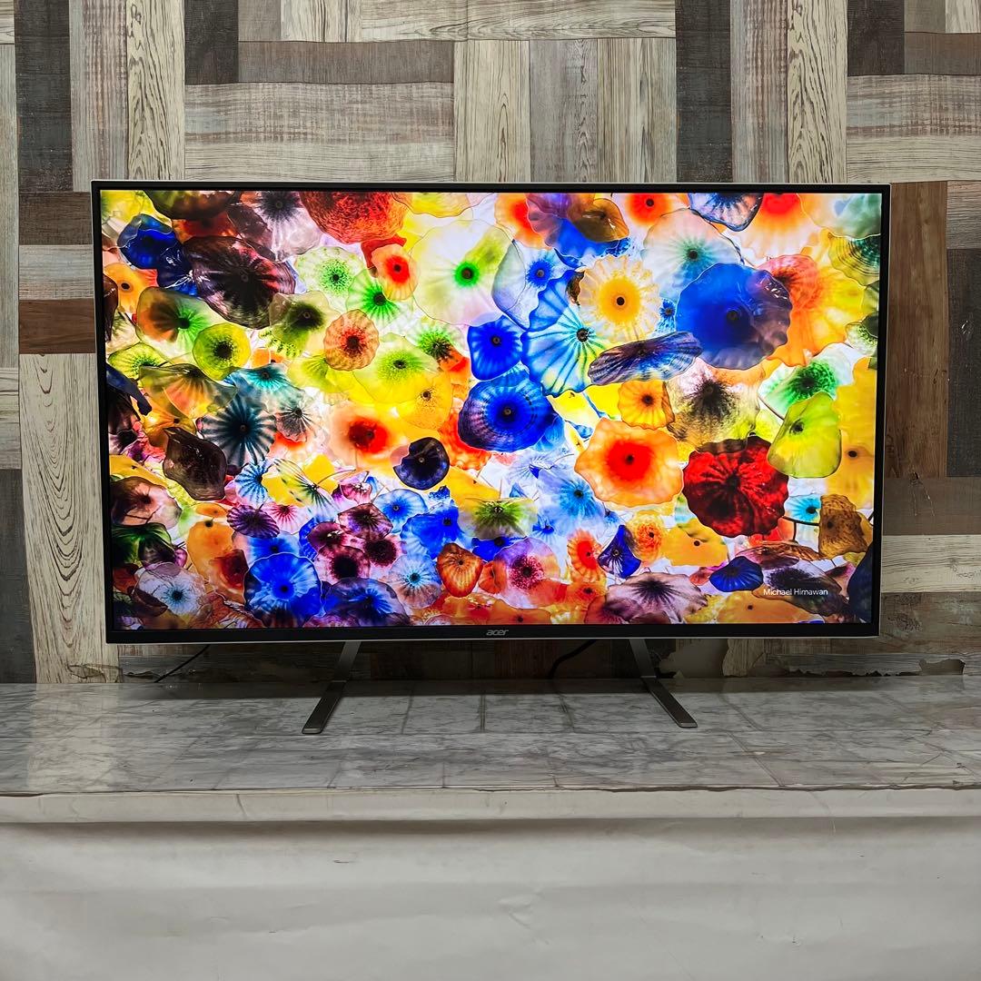 即日受渡❣️全国送料込acer43型4K液晶ホワイトパネルディスプレイ2画面表示