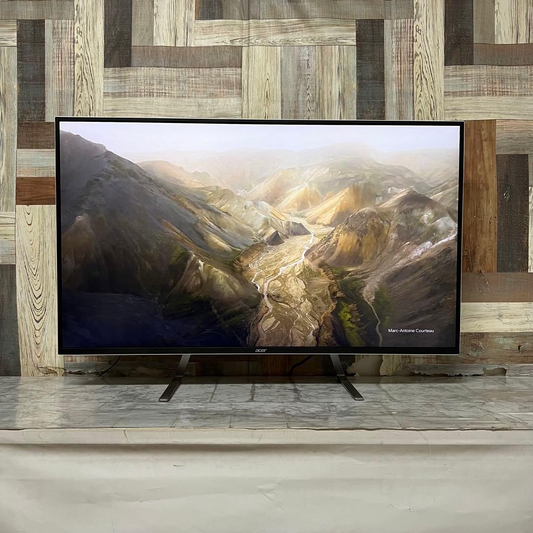 即日受渡❣️全国送料込acer43型4K液晶ホワイトパネルディスプレイ2画面表示