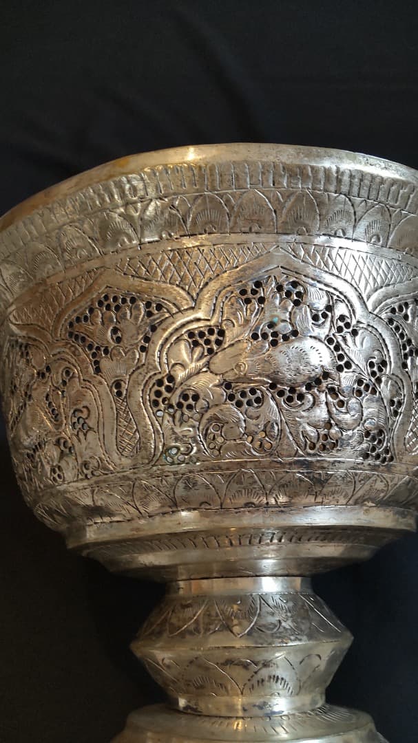 ブ*太様 ラオス　銀杯　965g