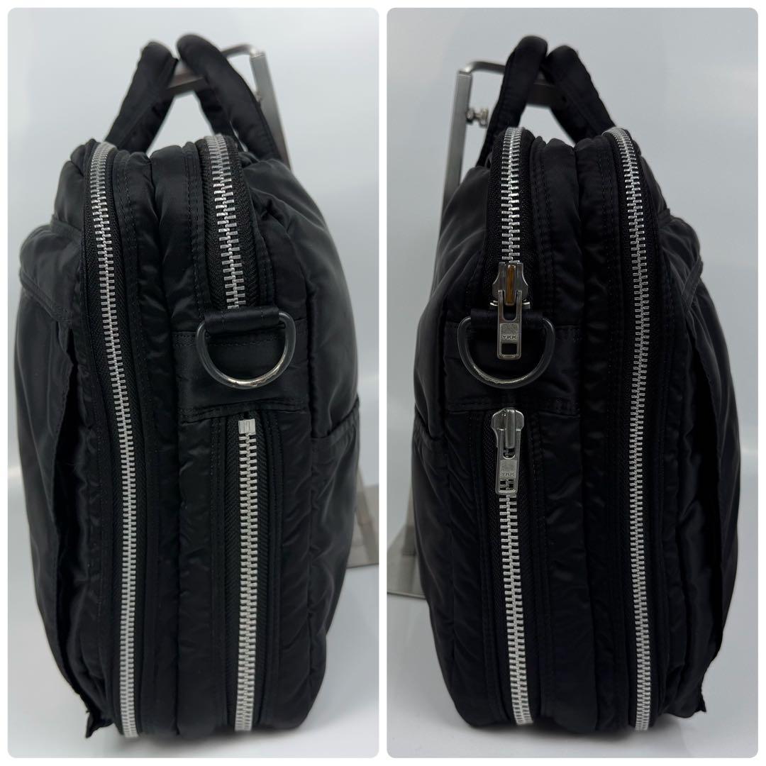 【A4対応/美品】PORTER ポーター タンカー 2WAY ビジネスバッグ 黒