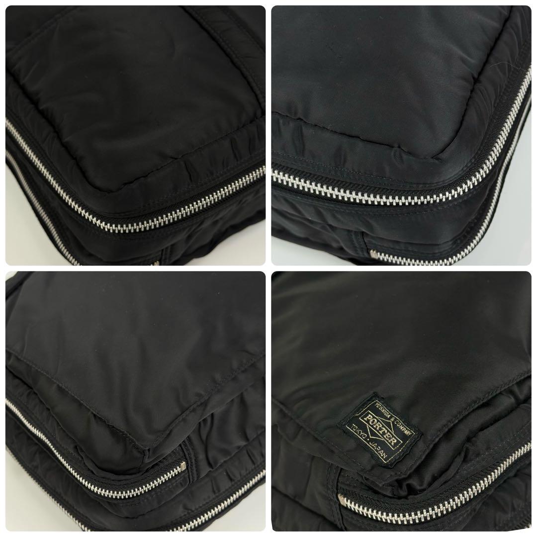 【A4対応/美品】PORTER ポーター タンカー 2WAY ビジネスバッグ 黒
