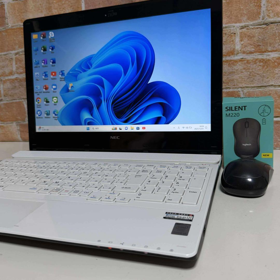 NECノート PC 高速起動SSD 256GB Windows11 オフィス付