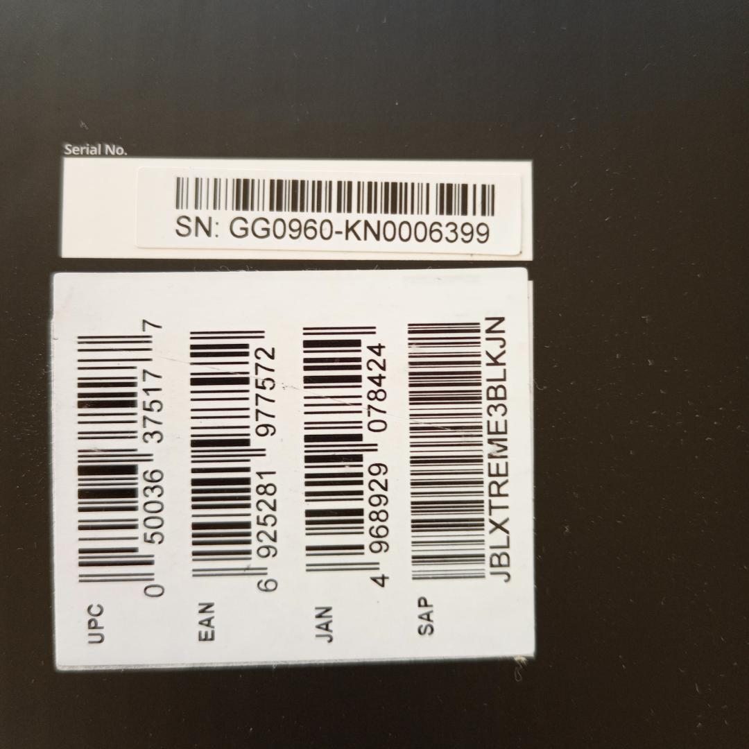 JBL XTREME3 ブラック Bluetooth スピーカー