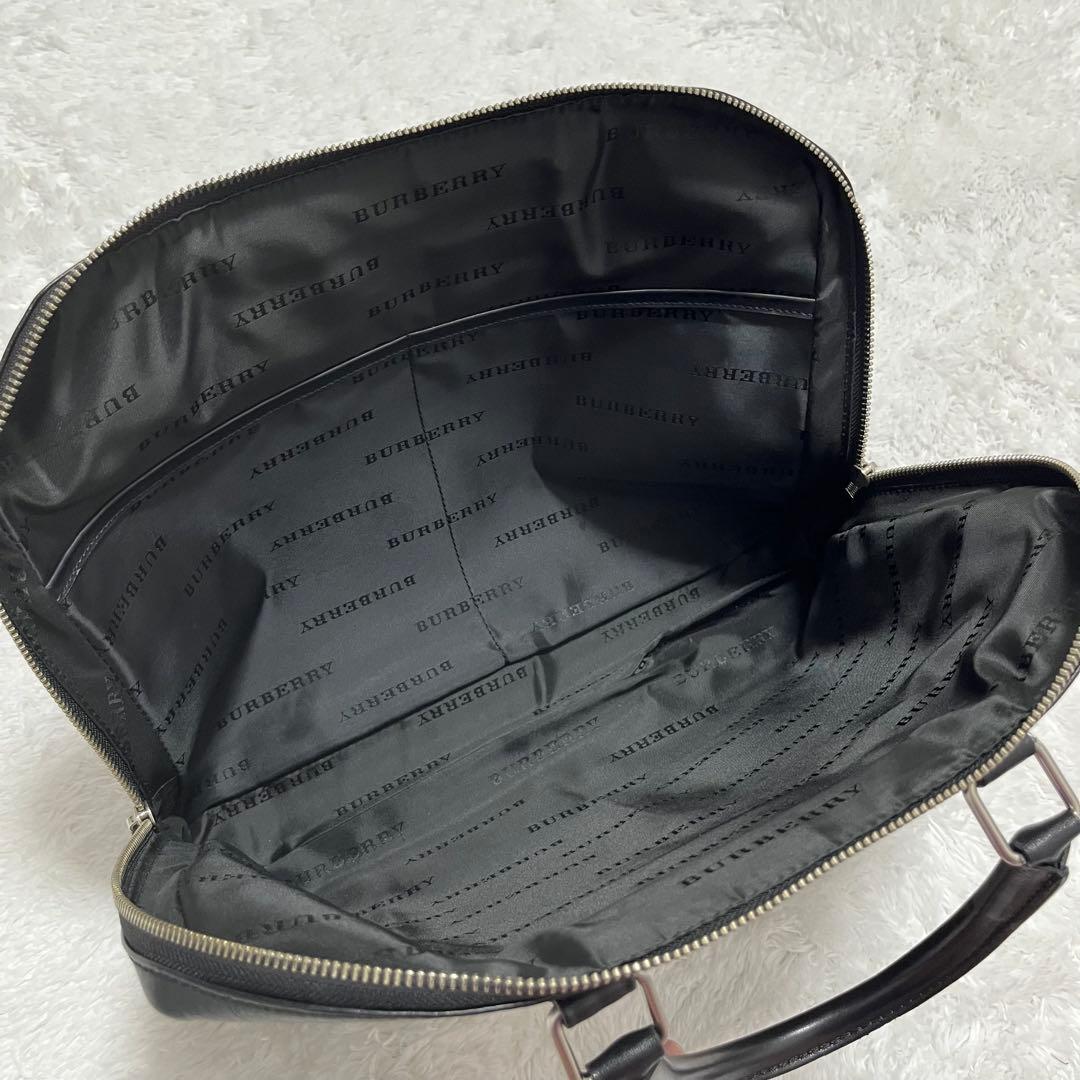 【美品】BURBERRY バーバリー ブリーフケース ビジネス A4 レザー