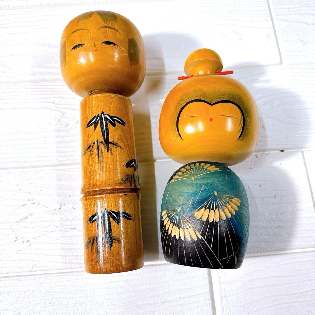 アンティーク伝統こけし人形 15体セットレトロ難あり