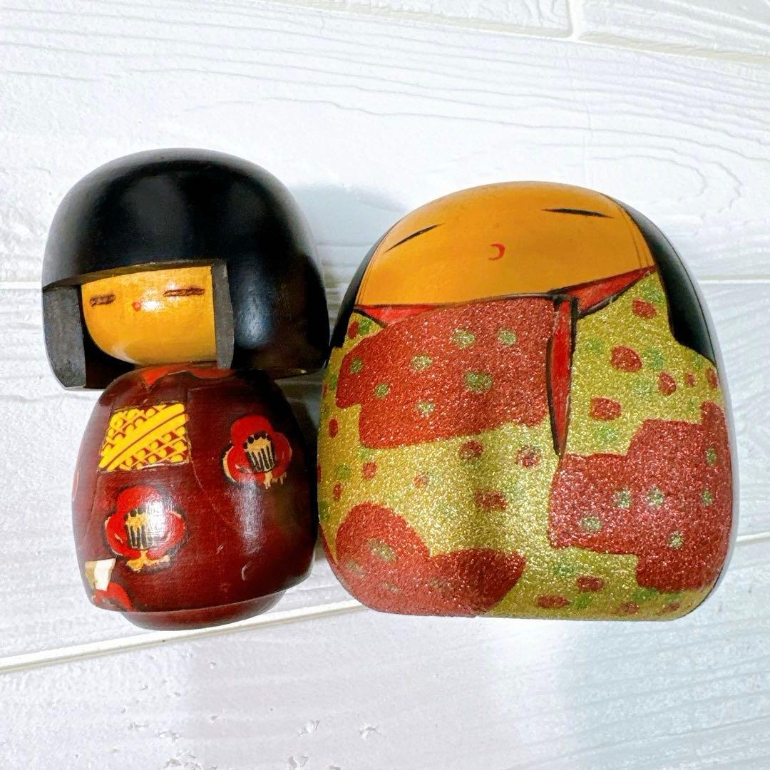 アンティーク伝統こけし人形 15体セットレトロ難あり