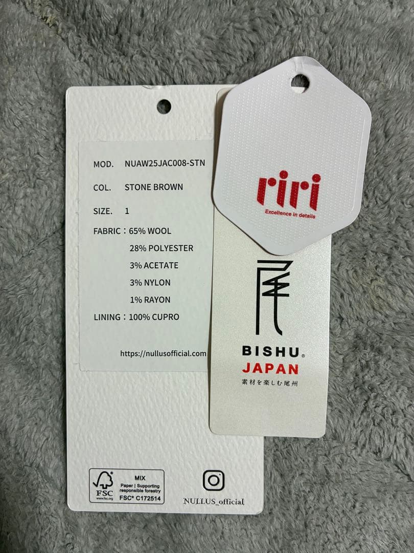 ジャケット・アウター NULLUS DECONSTRUCTED JACKET 25AW