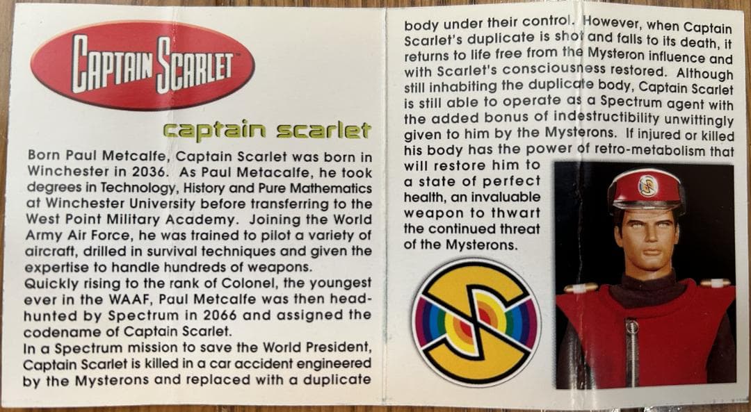 【値下げ】キャプテン・スカーレット塗装済フィギュア