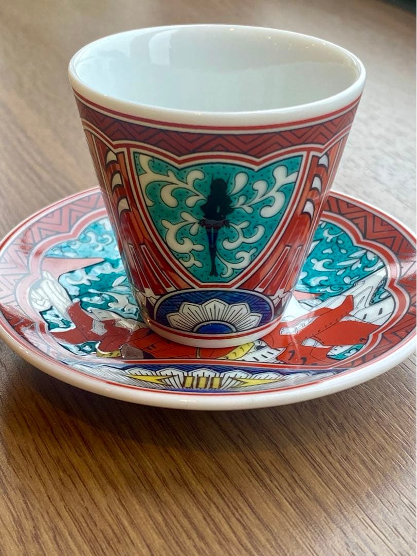 FSS/ファイブスター物語 九谷焼 豆皿＆豆猪口【希少】