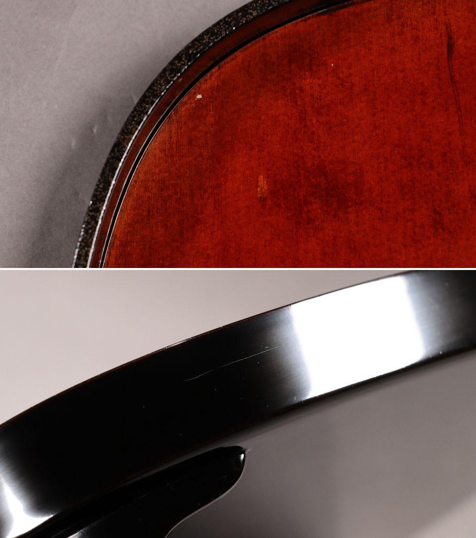 CG100 能登國輪島 布着本堅地 図替会席膳 五客 足付 木製漆器 雨宮桂月