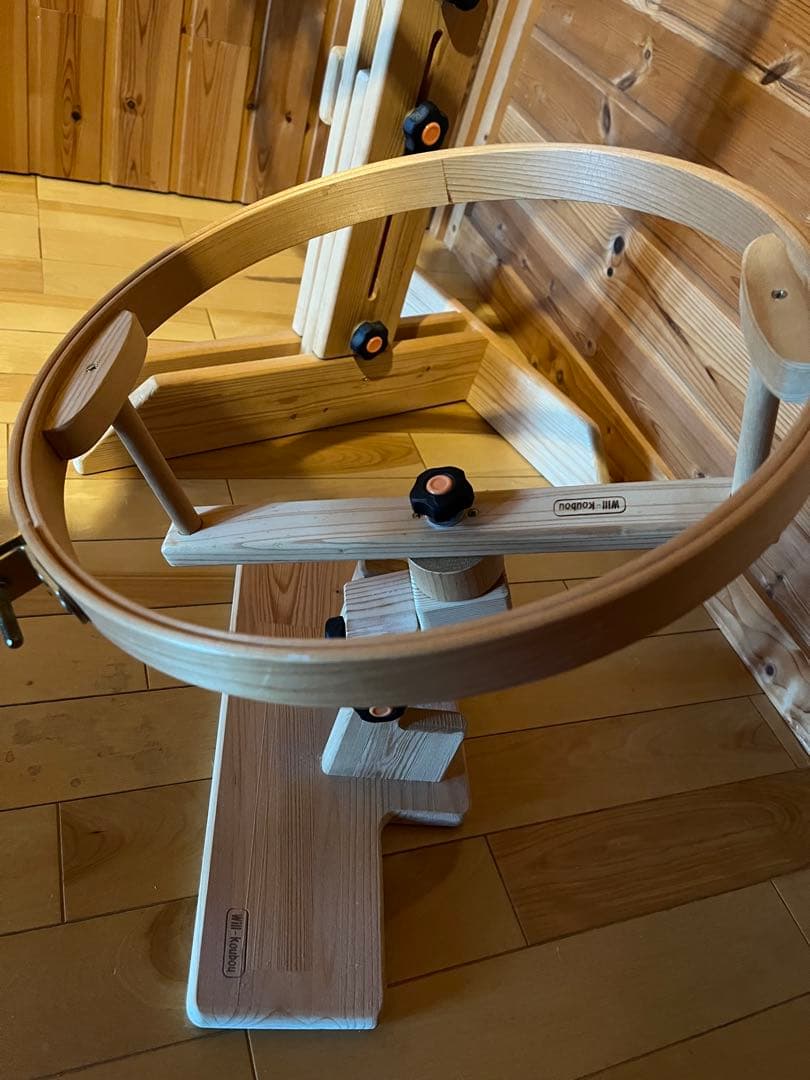 木製パッチワークスタンド＆ラップフープ　2台セット