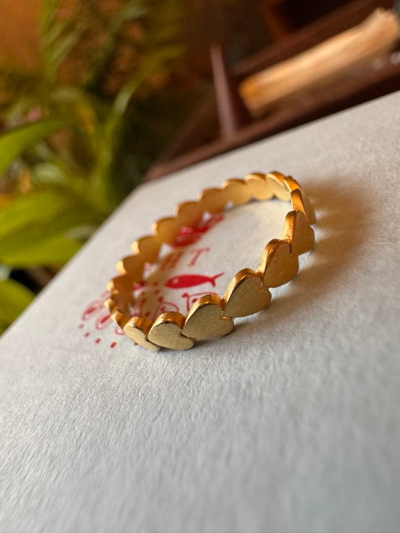 現行品◆マリーエレーヌドゥタイヤック◆K20*ラブバンドリング*14号*ハート