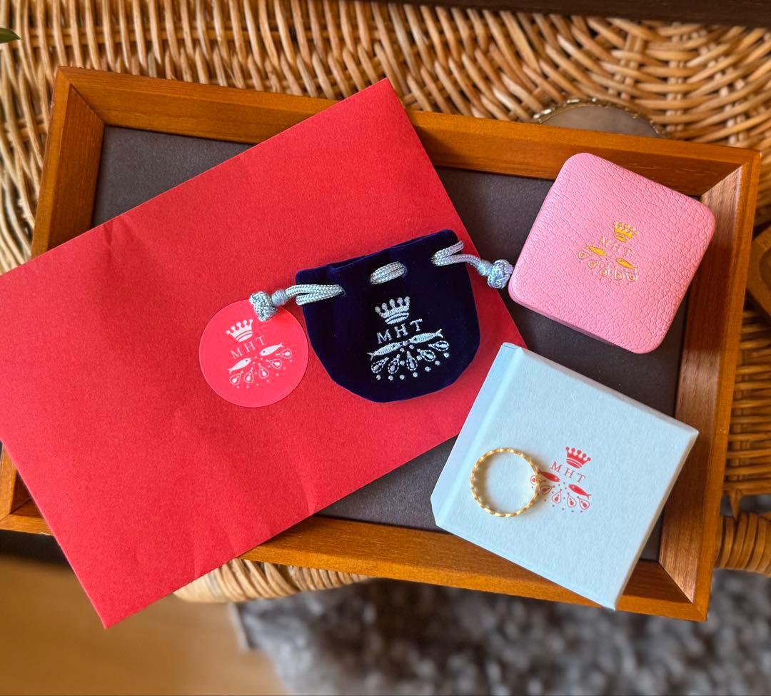 現行品◆マリーエレーヌドゥタイヤック◆K20*ラブバンドリング*14号*ハート