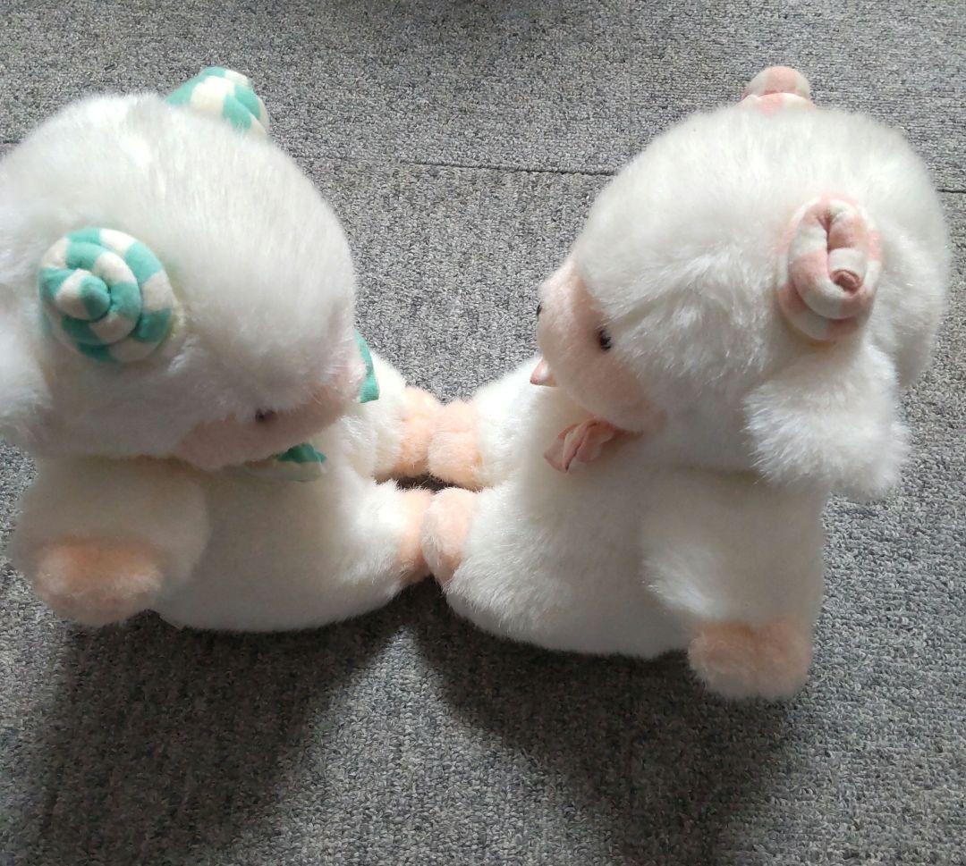 激レア 昭和レトロ ひつじのぬいぐるみ✕2