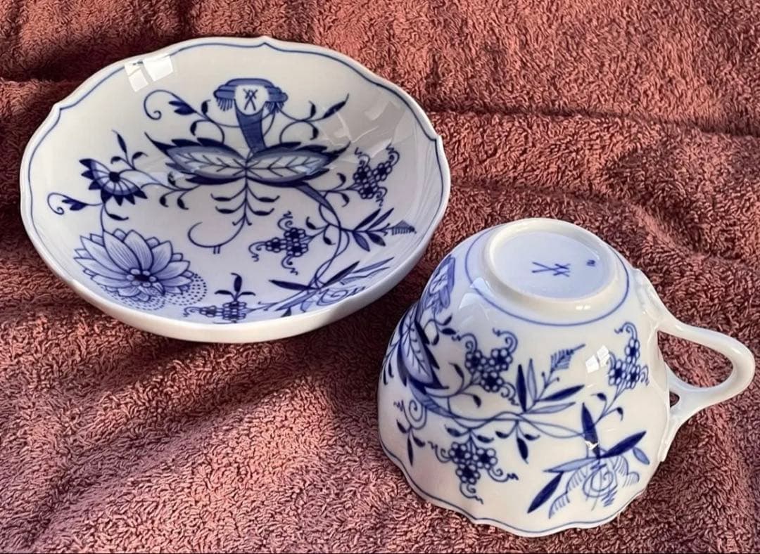 Meissen マイセン ブルーオニオン　カップ＆ソーサー 1客