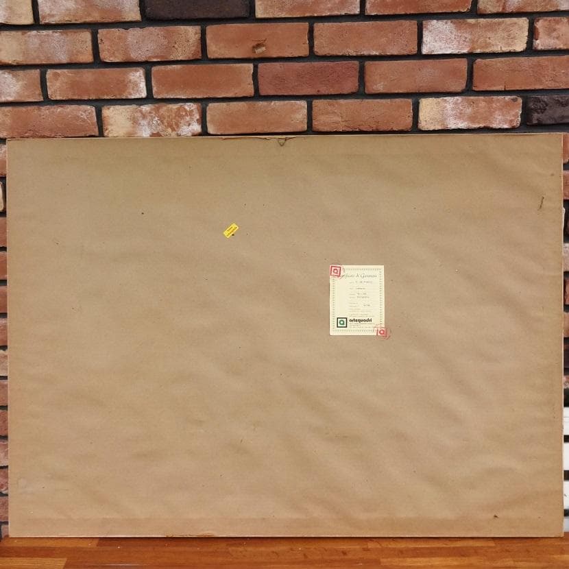 歳末最終大特価！　送料サービス！　イタリア製額＆スクリーン印刷絵画