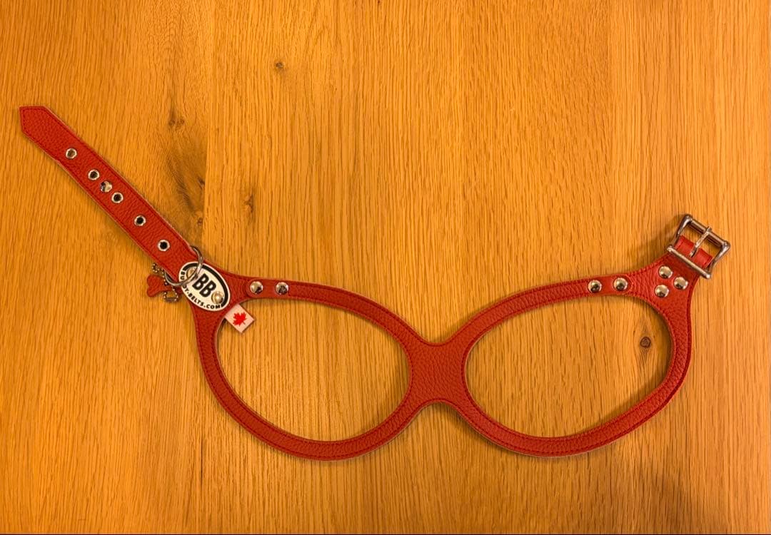 【Buddy Belts】バディベルト ハーネス 6号 レッド 本革 カナダ製