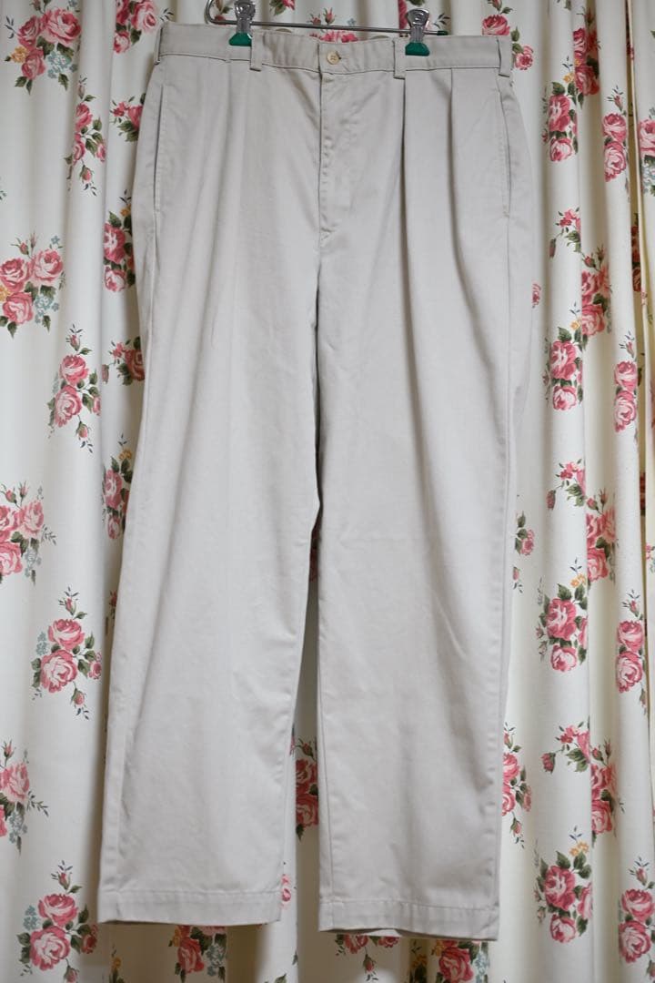 超美品 Ralph Lauren ツータック チノ アンドリュー 白 アイボリー