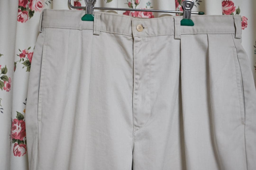 超美品 Ralph Lauren ツータック チノ アンドリュー 白 アイボリー