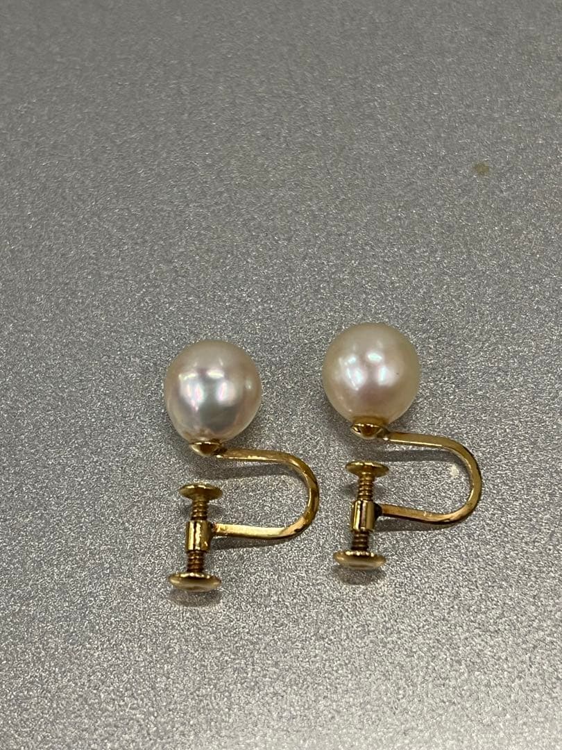 K18 18金　パールイヤリング