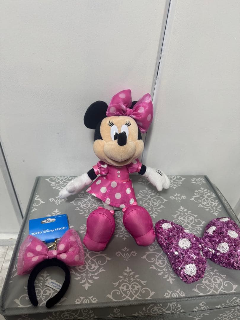 【早い者勝ち!!】ミニーのぬいぐるみチャーム(ピンク)その他セット