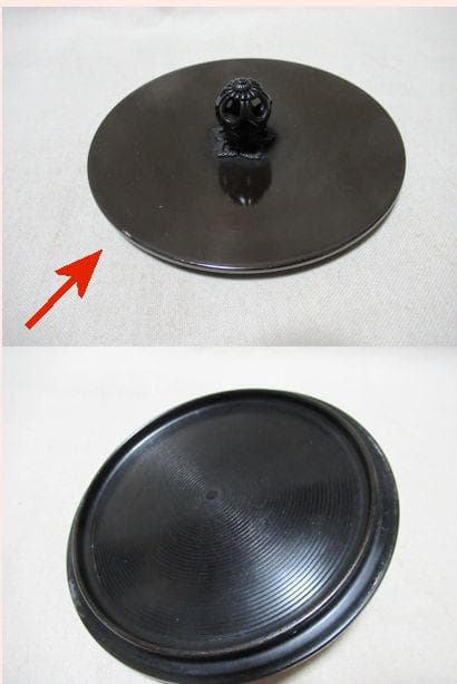 菊池正光造　茶釜　浜松文鶴首　共箱