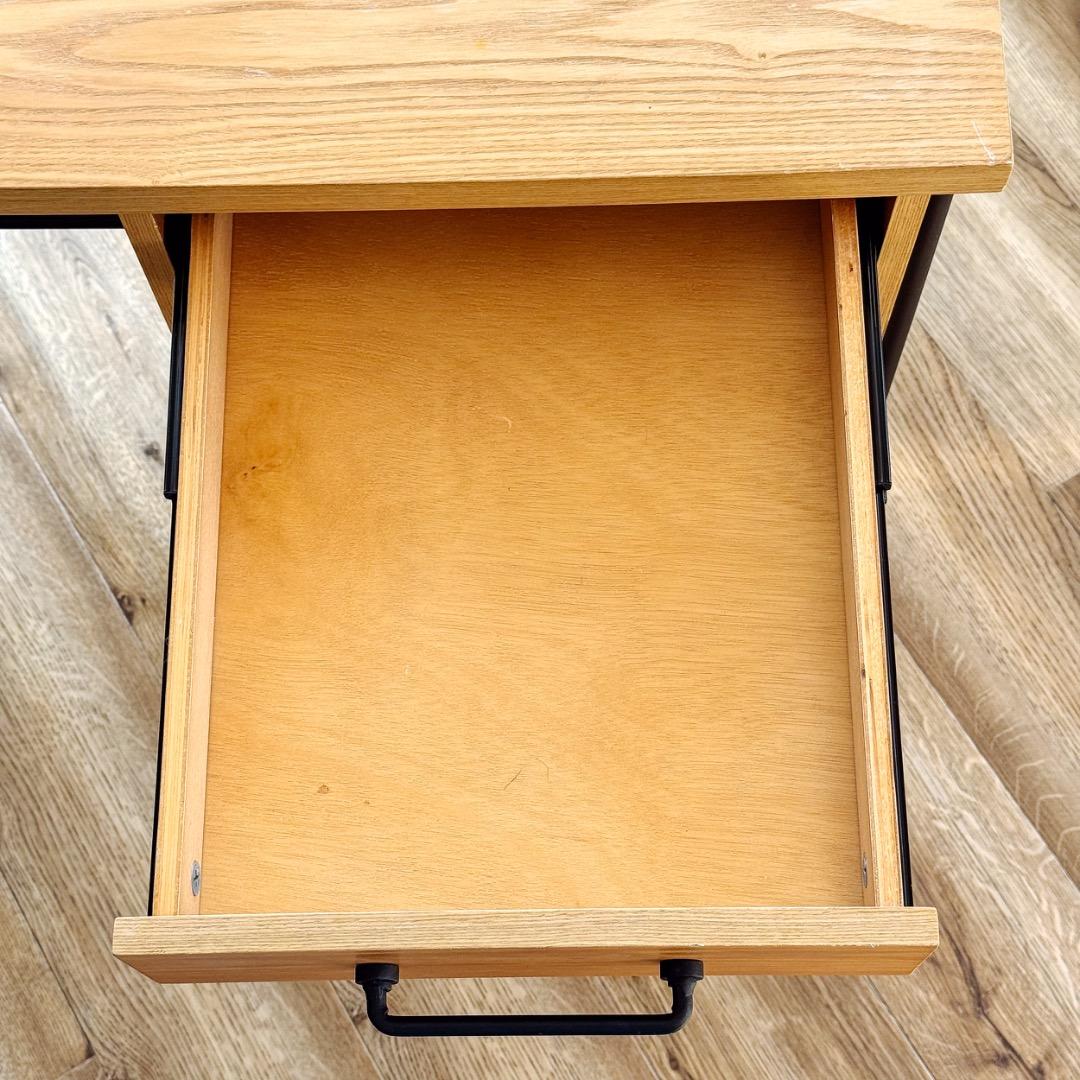 LOWYA PCデスク 引き出し天然木使用ヴィンテージオフィス【販売終了品】