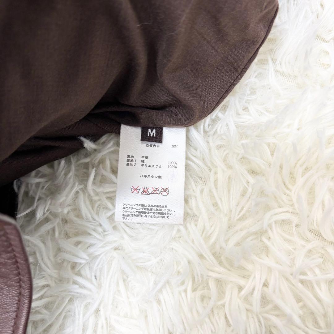 未使用級！リューグーレザーズ ラムレザー シングルライダースジャケット M