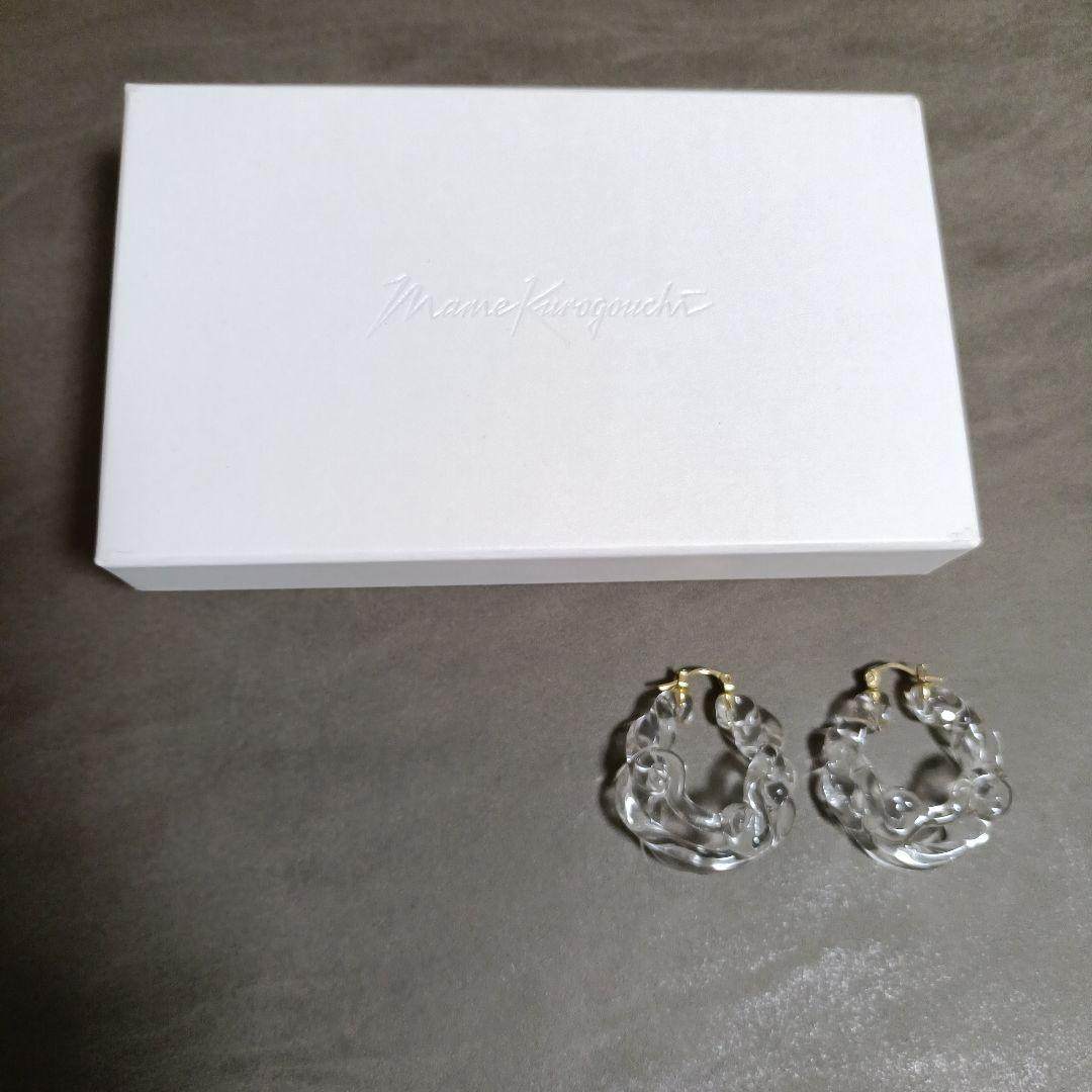 mamekurogouchi フープピアス ゴールドトーン