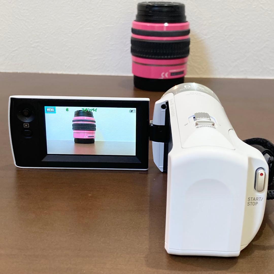 ★美品★ SONY HDR-CX470 ビデオカメラ ホワイト