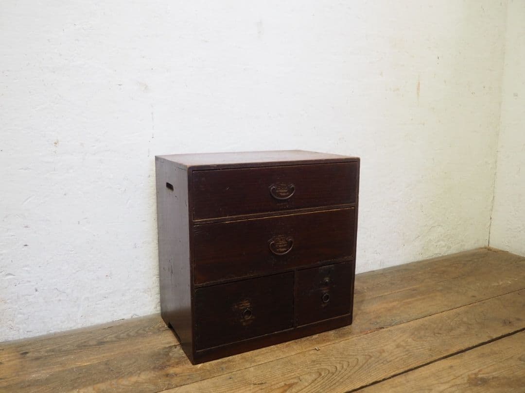 1188 アンティーク　小箪笥　和タンス　収納棚　引き出し　ケース　レトロ