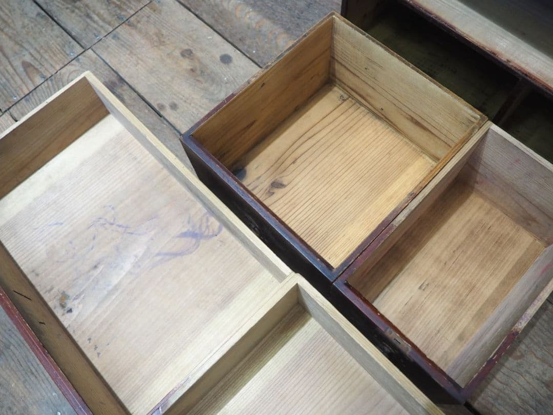 1188 アンティーク　小箪笥　和タンス　収納棚　引き出し　ケース　レトロ