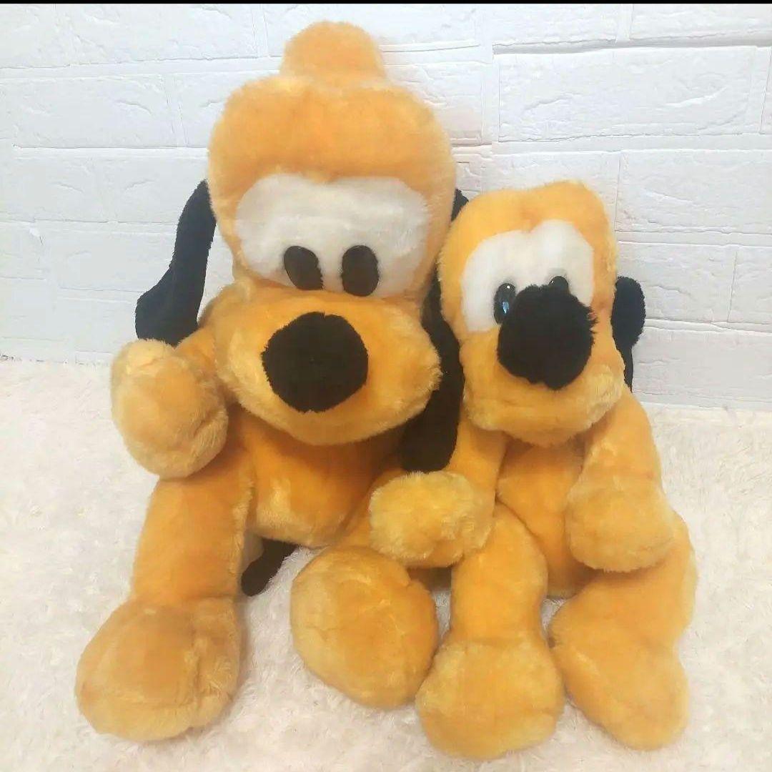 Disney プルート　パペット　ぬいぐるみ　50センチ越 特大 2点セット