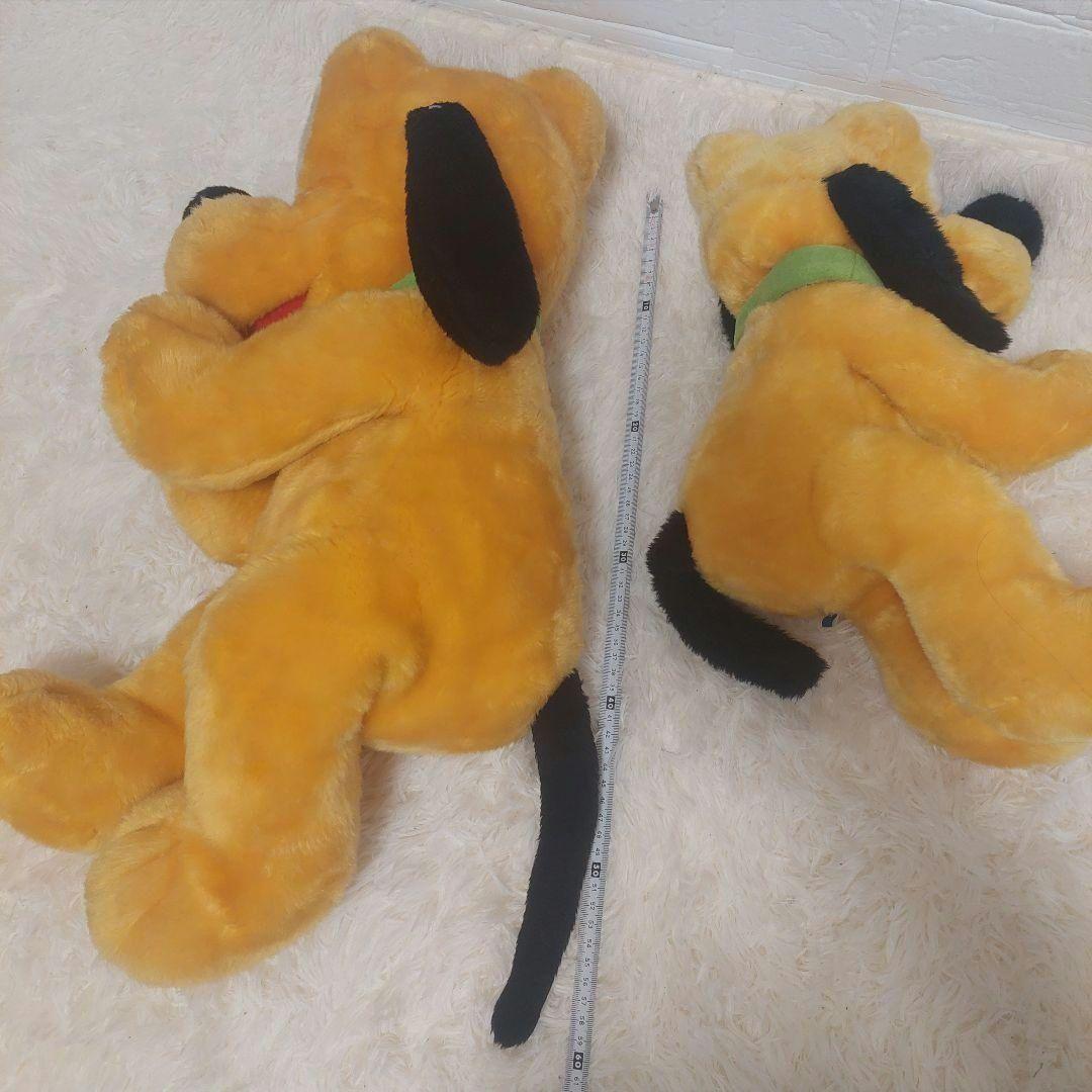 Disney プルート　パペット　ぬいぐるみ　50センチ越 特大 2点セット