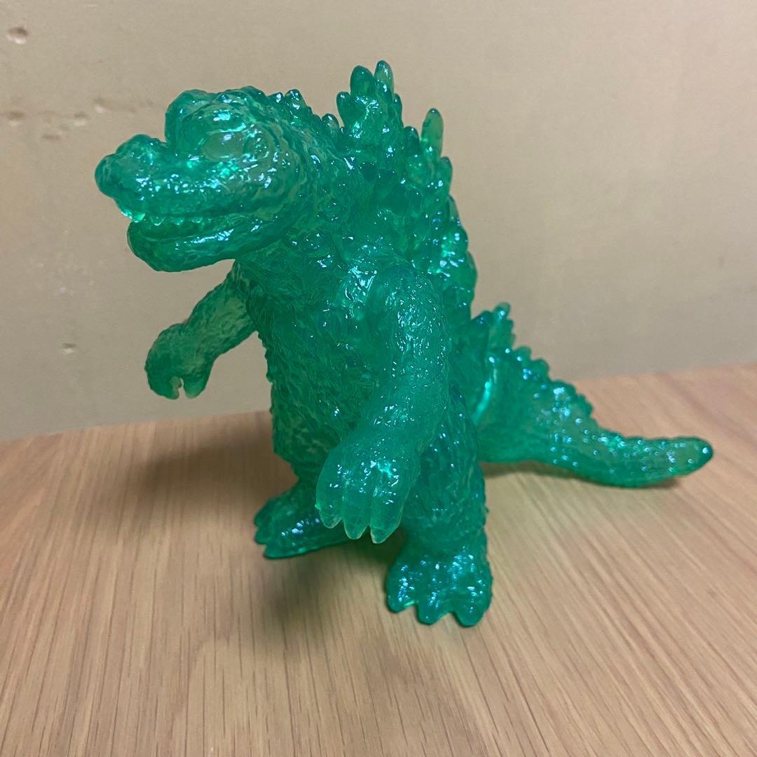 ポピー キングザウルス ゴジラ クリアー緑成型 ソフビ 5450