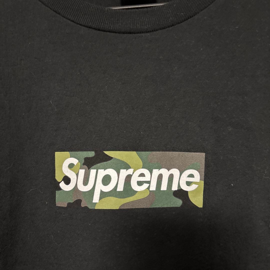 Supreme Box Logo Tee \"Black\" カモ
