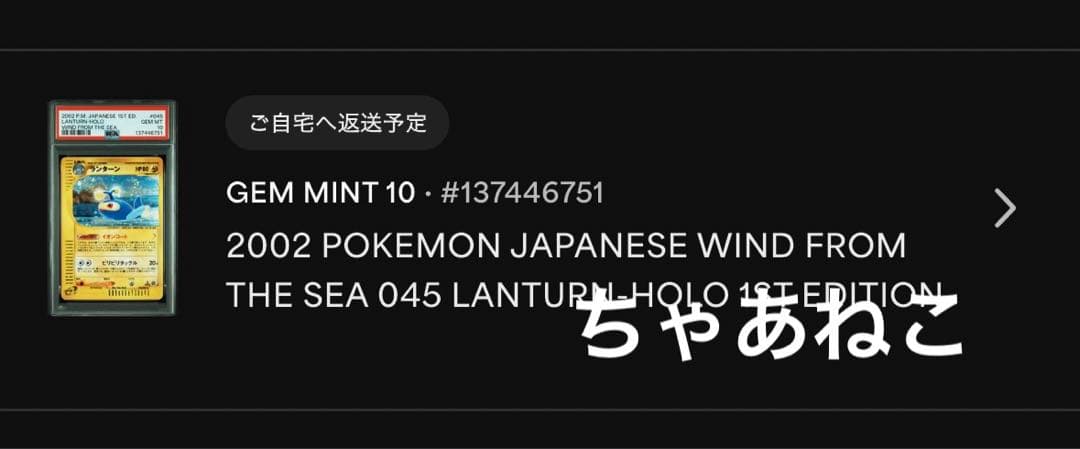 PSA10＊ランターン カードe ホロ 海からの風 世界208枚