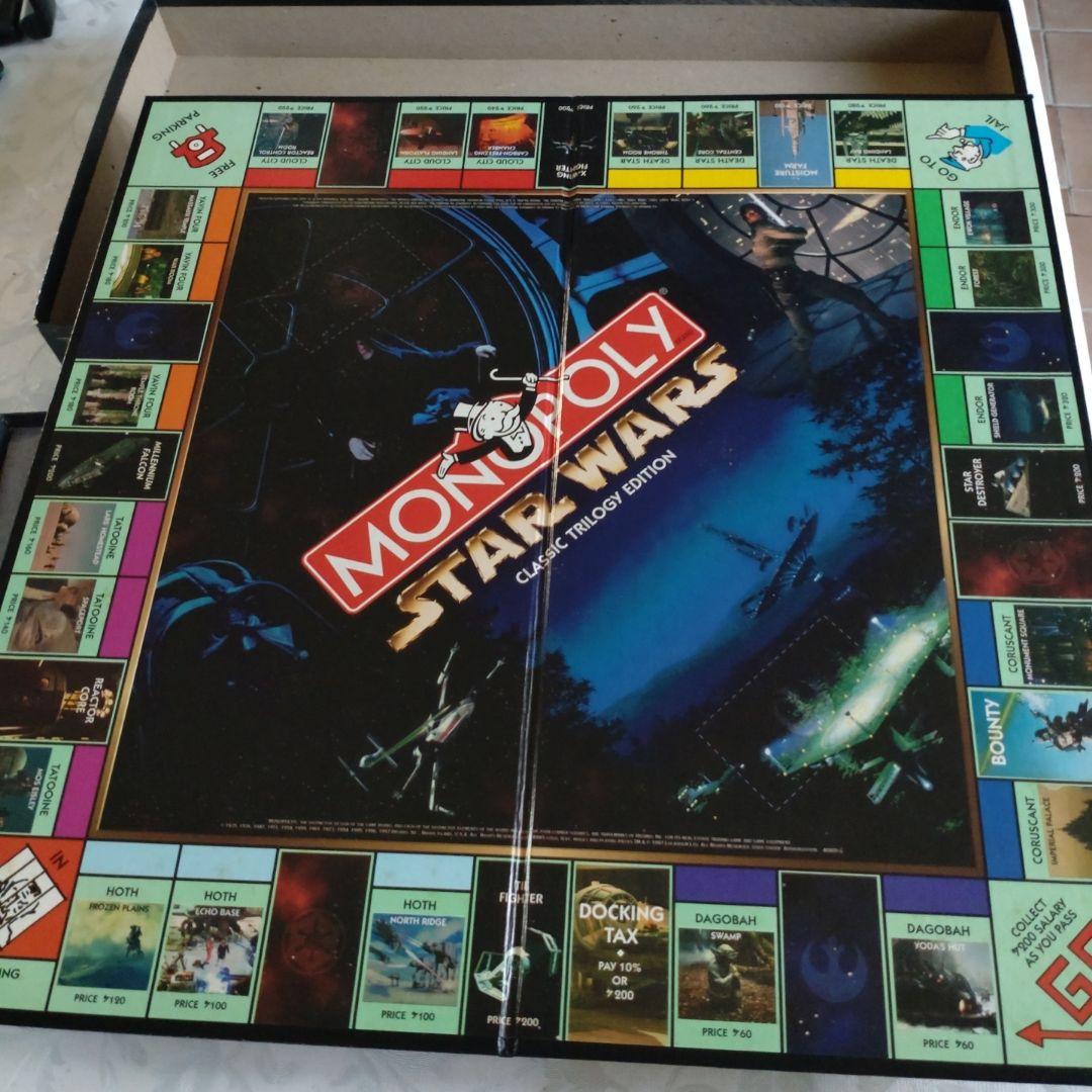 【新品】スターウォーズ モノポリー トリロジー版 1997　日本語説付　箱痛み③