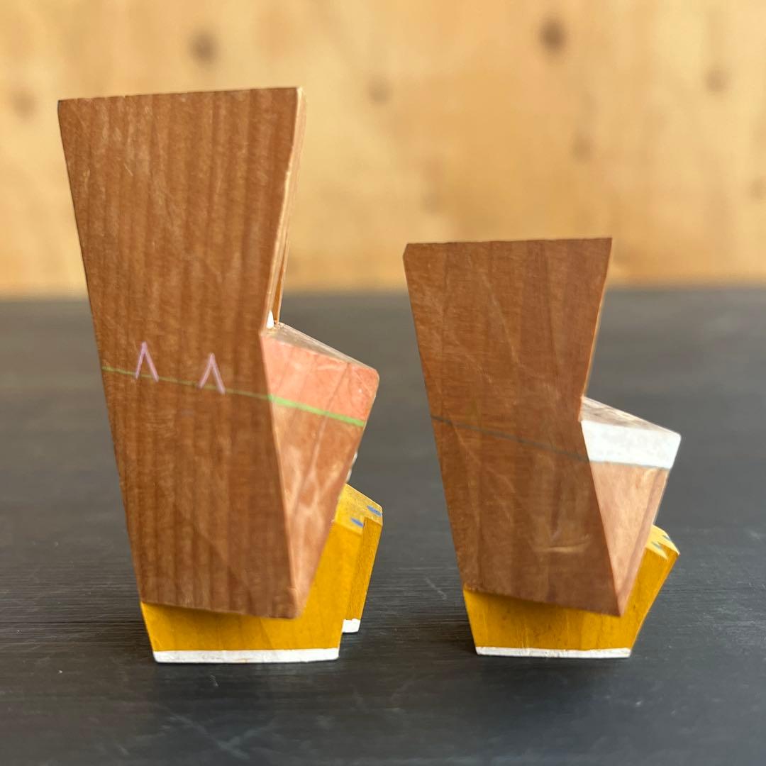 木彫りゆきんこ 芳雲作 民藝 雪人形 ござぼうし 郷土玩具 農民美術 一刀彫