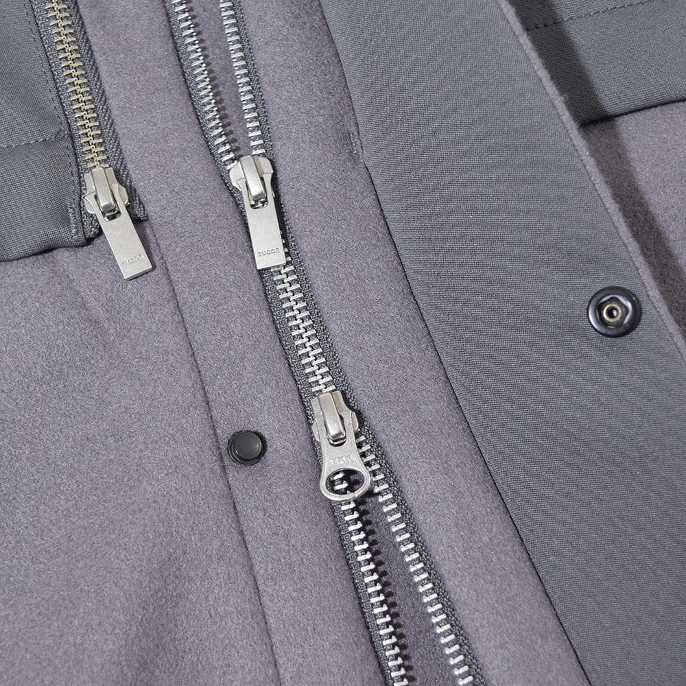 23AW ズッカ zucca 多ポケット ギミック ニットメルトン ブルゾン