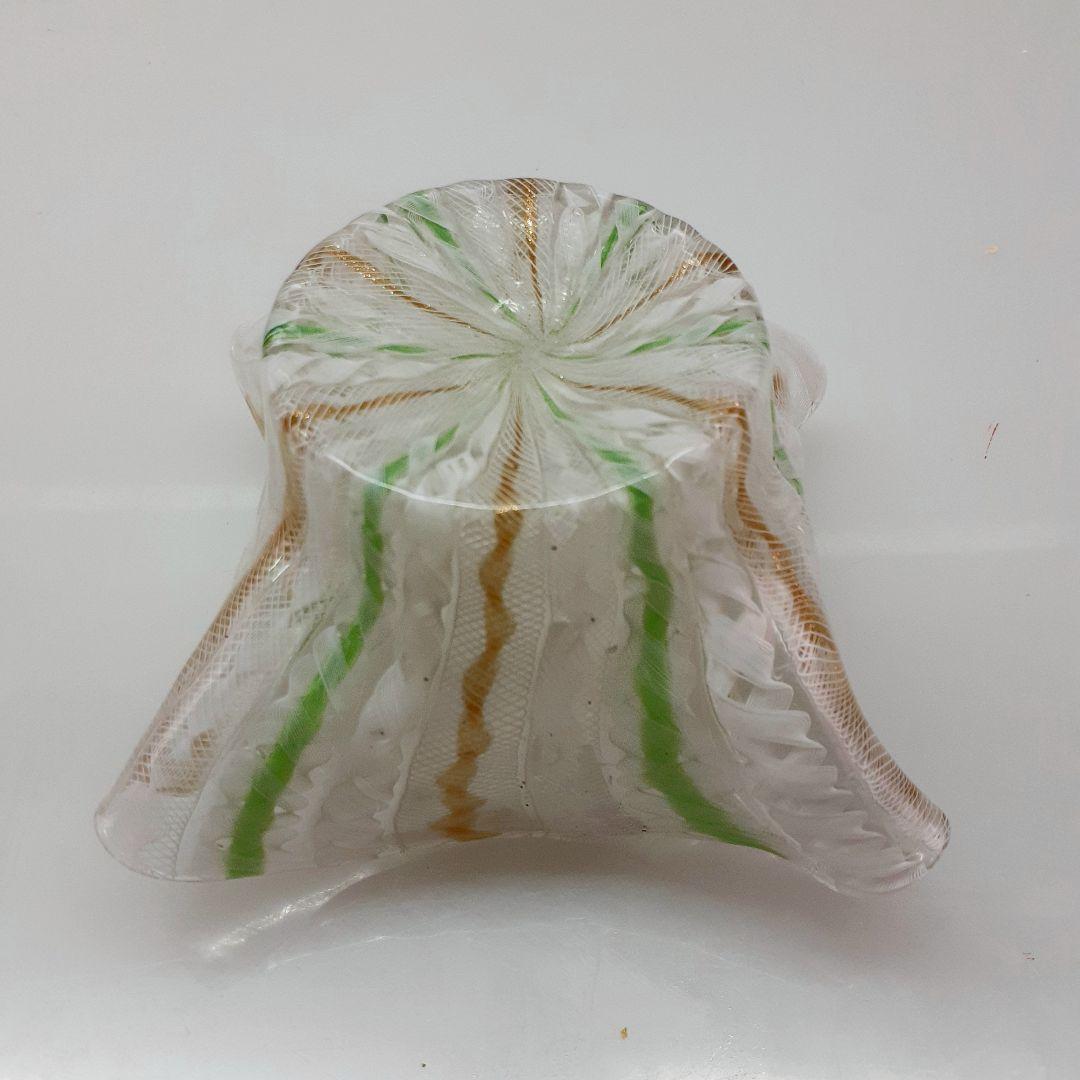 MURANO ヴィンテージ ムラノ 金彩 レース お碗 皿